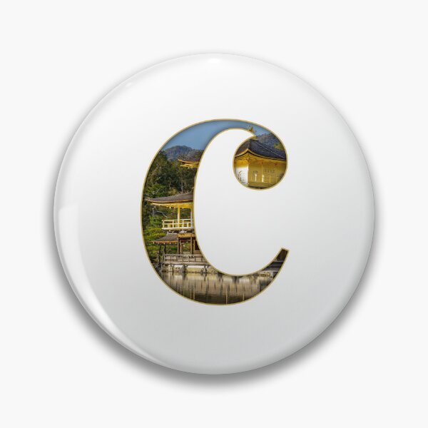 Item preview, Japan Kinkaku-ji Temple Letter C designed and sold by InakaLifePhoto.