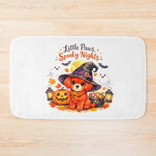 Item preview, Pumpkin Patch Pup Cute Halloween Red Puppy Watercolor Sticker | Fall Dog Lover Gift designed and sold by Obinne.