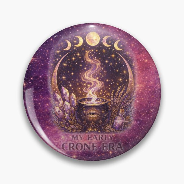 Item preview, My Early Crone Era – Cosmic Witchcraft Cauldron Design designed and sold by MysticOzzy.