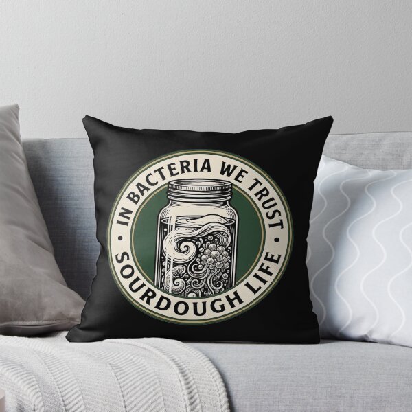 Item preview, In Bacteria We Trust Sourdough Fermentation Badge designed and sold by BrutOriginal.