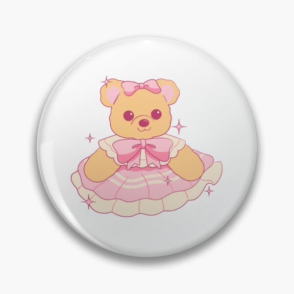 Item preview, Coquette Teddy Bear with Pink Dress and Sparkles Aesthetic ✨ designed and sold by ✨Kessy von Kunstler✨.