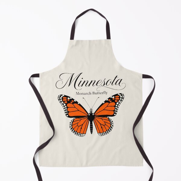 Item preview, Minnesota Monarch Butterfly | State Insect Retro Nature Art Print designed and sold by The-Drip-Studio.