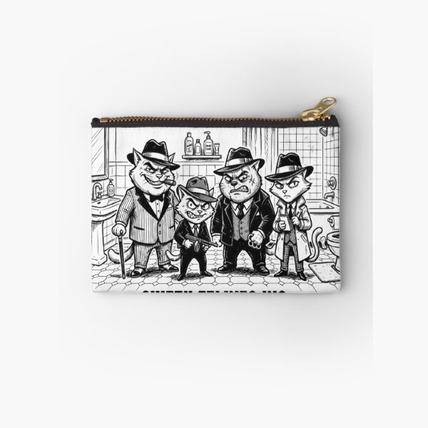 Item preview, Shifty Felines Inc. – Gangster Cats Shower Curtain designed and sold by GraffiCity.