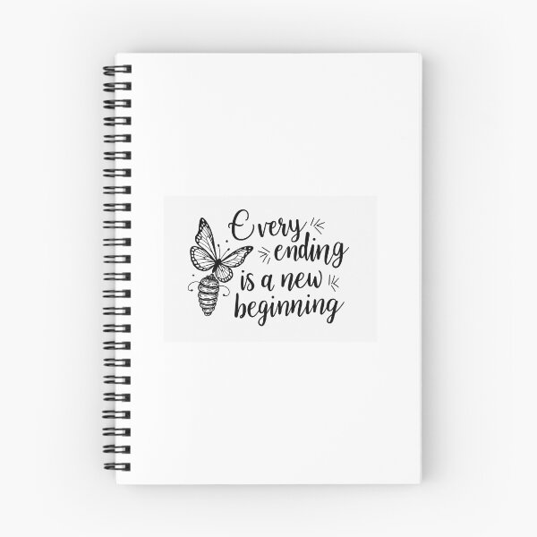 Item preview, Every Ending Is a New Beginning – Butterfly Inspirational Typography Design designed and sold by Alpha-Hood.
