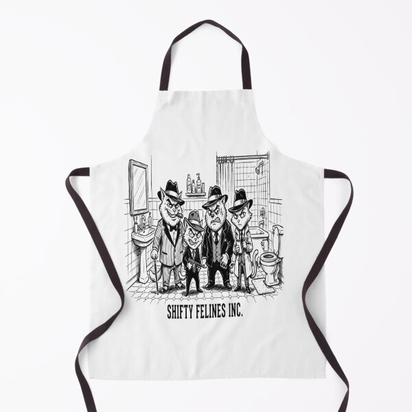 Item preview, Shifty Felines Inc. – Gangster Cats Shower Curtain designed and sold by GraffiCity.