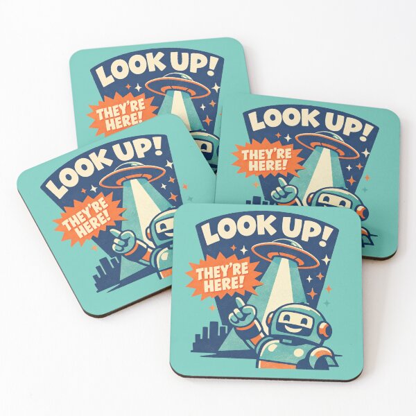 Item preview, Look Up They’re Here designed and sold by PrintSmithArt.