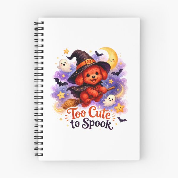 Item preview, Too Cute to Spook Witch Puppy Watercolor Sticker | Cute Halloween Dog Design designed and sold by Obinne.