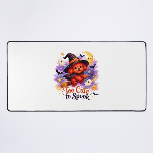Item preview, Too Cute to Spook Witch Puppy Watercolor Sticker | Cute Halloween Dog Design designed and sold by Obinne.