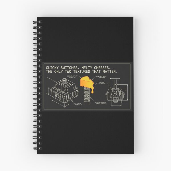 Item preview, Clicky Switches Melty Cheeses Keyboard Blueprint designed and sold by BrutOriginal.