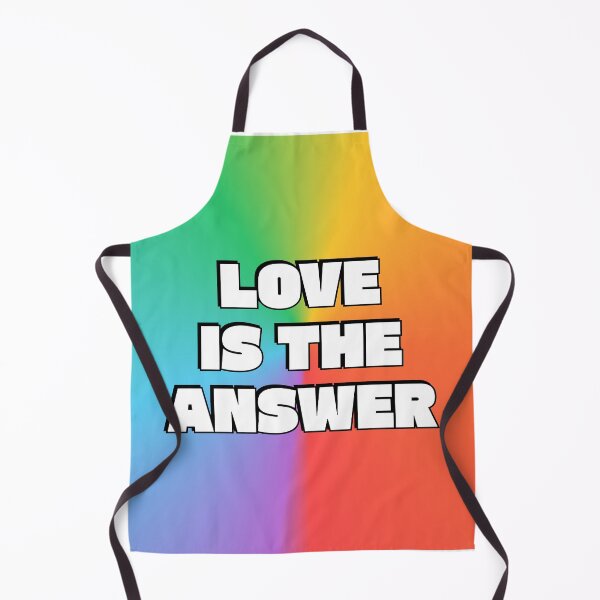 Item preview, Love is the answer rainbow LGBT Pride designed and sold by Inspirationmotivation.