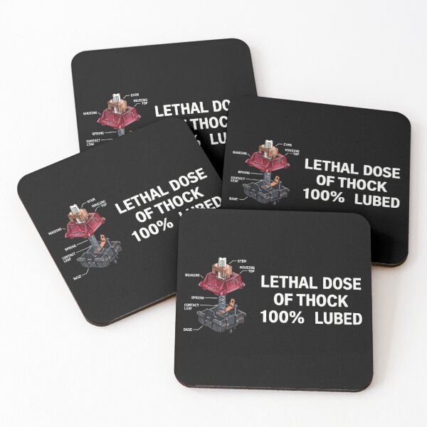 Item preview, Lethal Dose of Thock Switch Mechanical Keyboard designed and sold by BrutOriginal.