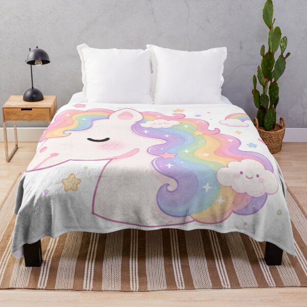 Item preview, Kawaii Rainbow Pony with Cute Clouds designed and sold by Randomundi.