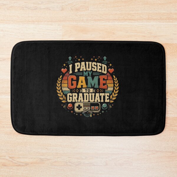 Item preview, I Paused My Game to Graduate – Funny Senior Gamer Graduation Design designed and sold by viectory.