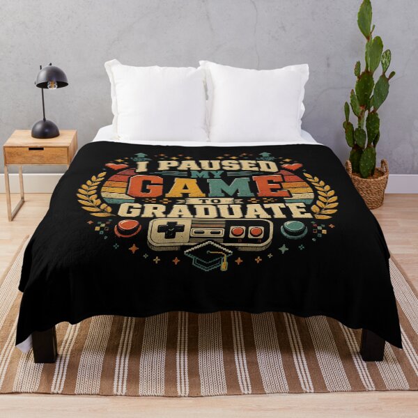 Item preview, I Paused My Game to Graduate – Funny Senior Gamer Graduation Design designed and sold by viectory.