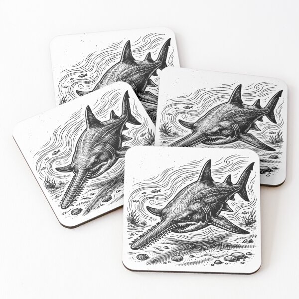 Item preview, Vintage Woodcut Sawfish Illustration designed and sold by DuckOddity.