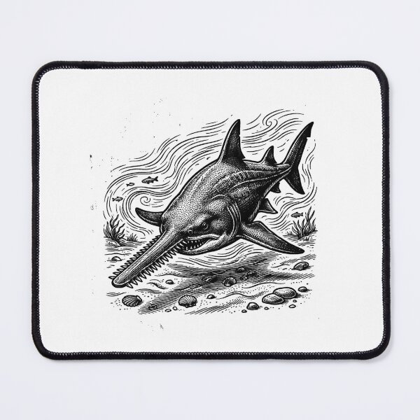 Item preview, Vintage Woodcut Sawfish Illustration designed and sold by DuckOddity.