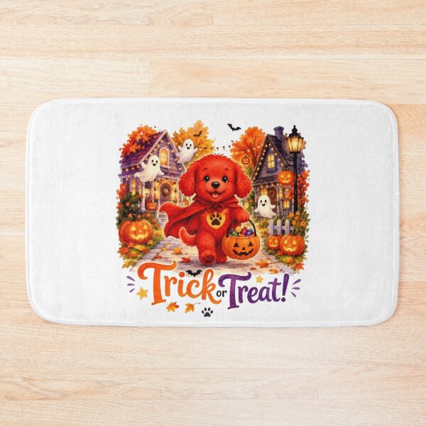 Item preview, Trick or Treat Cute Puppy Halloween Sticker | Watercolor Dog Lover Fall Design designed and sold by Obinne.