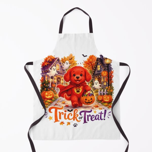 Item preview, Trick or Treat Cute Puppy Halloween Sticker | Watercolor Dog Lover Fall Design designed and sold by Obinne.