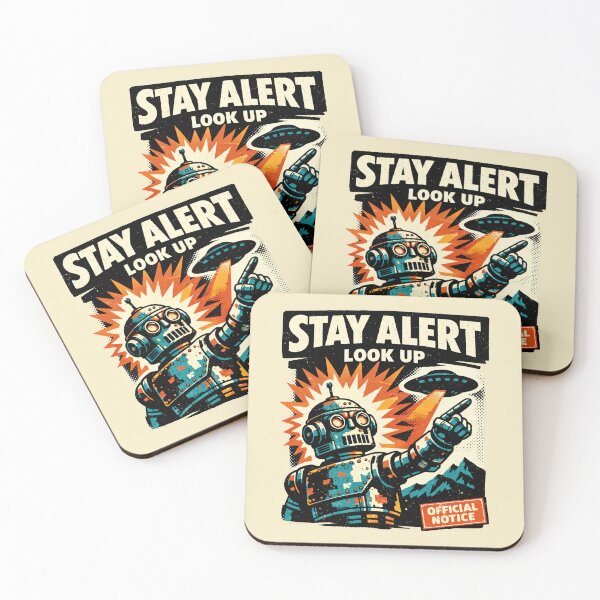 Item preview, Stay Alert Look Up designed and sold by PrintSmithArt.