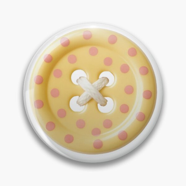 Item preview, Cute Yellow Polka Dot Sewing Button Graphic designed and sold by pots-shop.