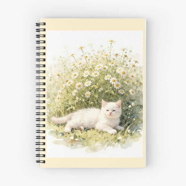 Item preview, Chamomile Dreams | Watercolor White Kitten designed and sold by BCapybara.