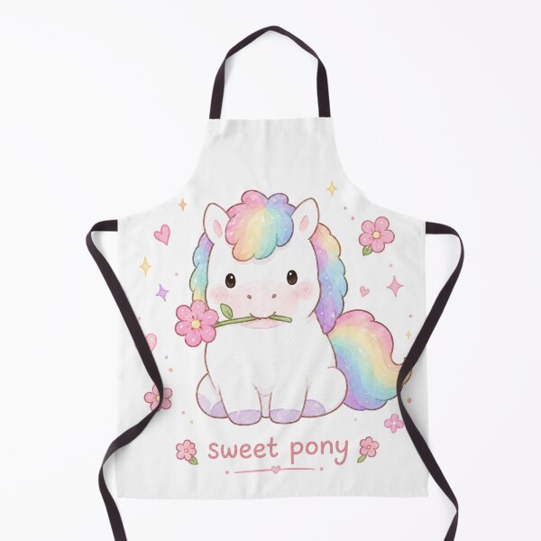Item preview, Cute Rainbow Pony with Flower designed and sold by Randomundi.