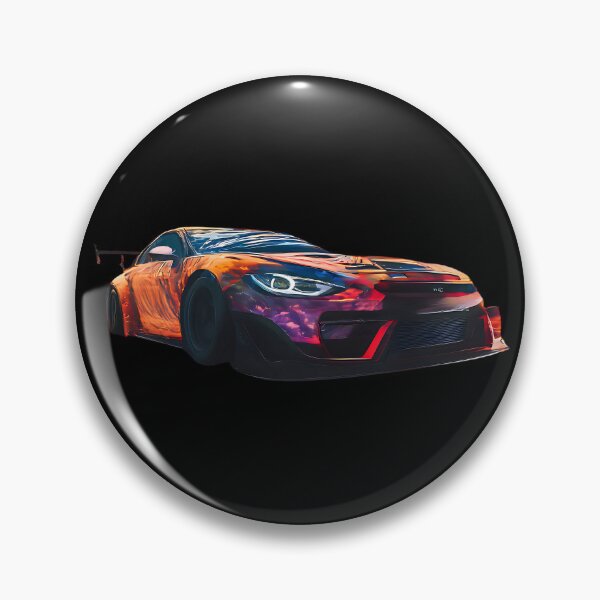 Item preview, High-Speed Drift Car Digital Art Neon Sunset designed and sold by UrbanPrts.