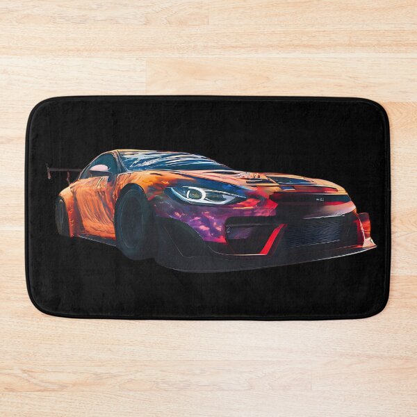 Item preview, High-Speed Drift Car Digital Art Neon Sunset designed and sold by UrbanPrts.