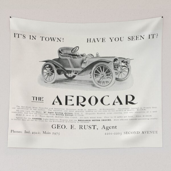 Item preview, Aerocar Vintage Advertisment designed and sold by Dimensionality.
