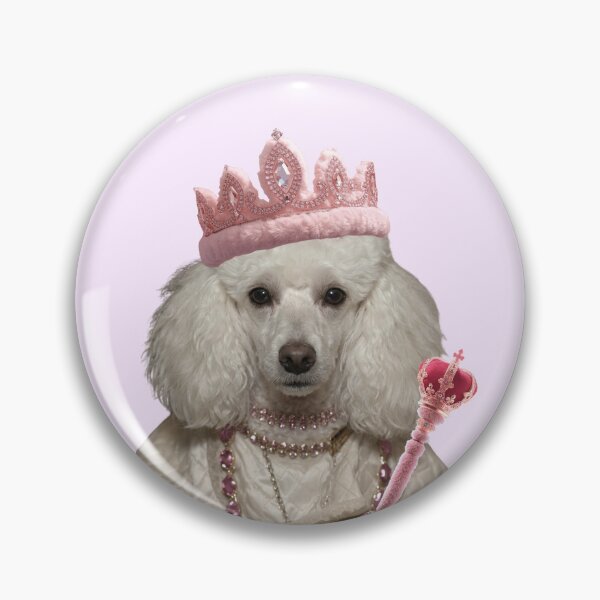 Item preview, Poodle Queen Royal Crown Funny Dog Print designed and sold by chaos-and-curls.