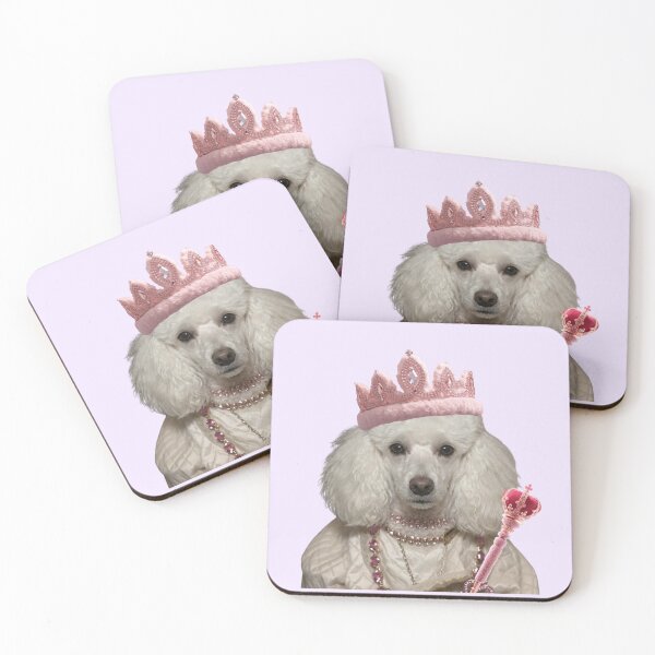 Item preview, Poodle Queen Royal Crown Funny Dog Print designed and sold by chaos-and-curls.