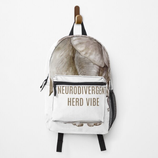Item preview, Neurodivergent Herd Vibe Watercolor Elephant Art designed and sold by Shadrach Roo.