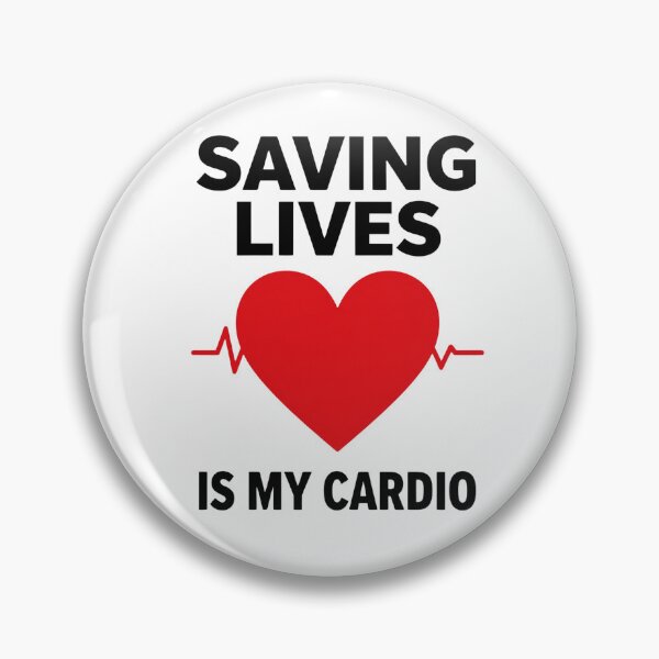 Item preview, Saving Lives Is My Cardio – Funny Healthcare Worker Heartbeat Design  designed and sold by MariMarArt.