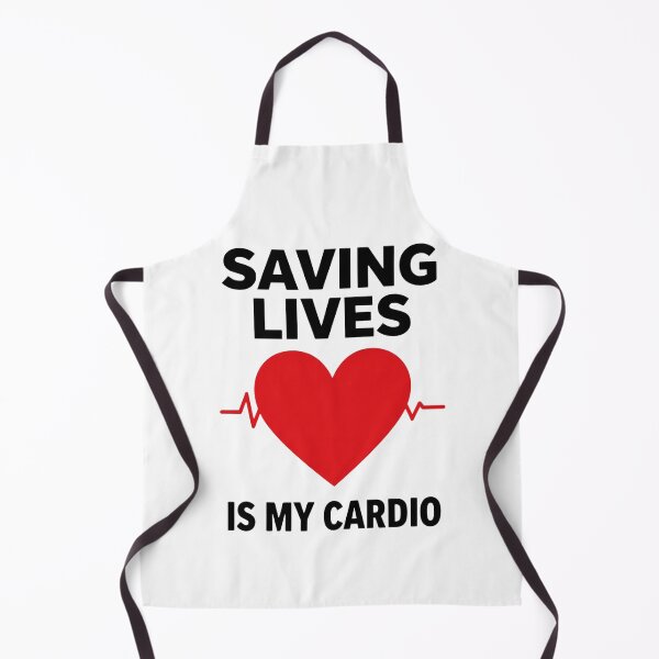 Item preview, Saving Lives Is My Cardio – Funny Healthcare Worker Heartbeat Design  designed and sold by MariMarArt.