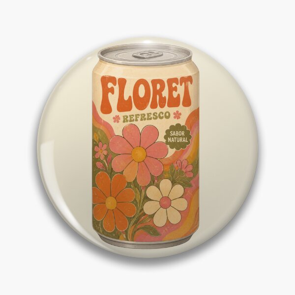 Item preview, Vintage 1970s Flower Tin designed and sold by EsenciaZen.