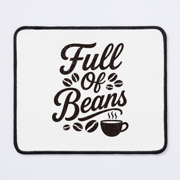 Item preview, Full of Beans – Vintage Distressed Coffee Lover Quote designed and sold by gunaone-design.