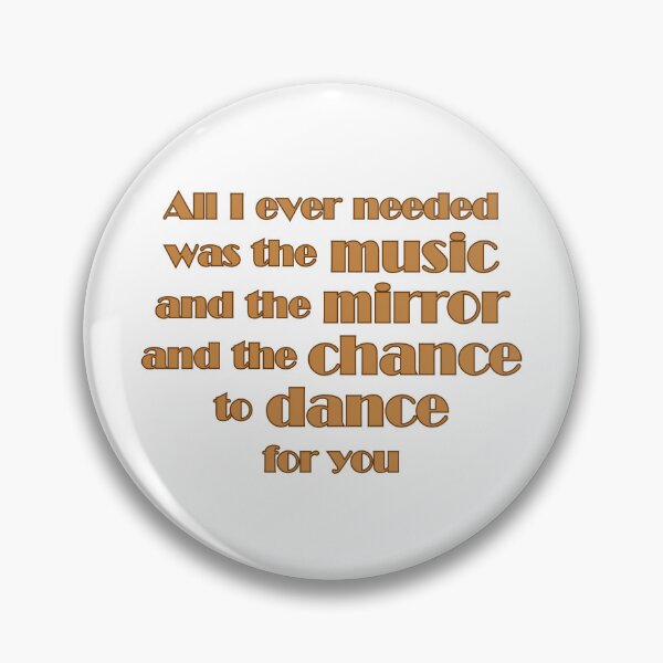Item preview, The Music & The Mirror | A Chorus Line designed and sold by Too-Niche-to-Function.