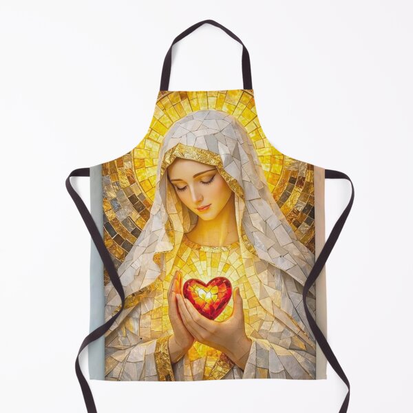 Item preview, The Immaculate Heart of Mary | Golden Mosaic Art designed and sold by Jesus-istheway.
