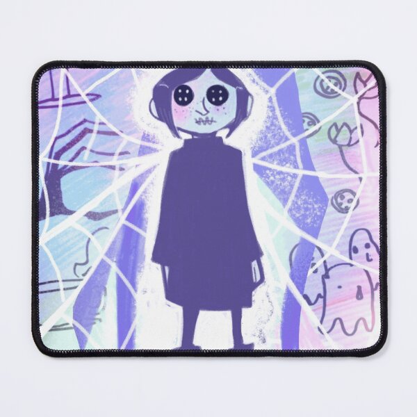Item preview, Spooky Button Eyes Ghost Girl Gothic Web Pastel Illusion designed and sold by Wildw0od.