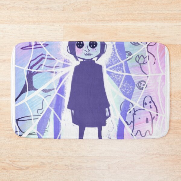 Item preview, Spooky Button Eyes Ghost Girl Gothic Web Pastel Illusion designed and sold by Wildw0od.
