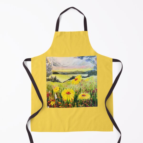 Item preview, WILDFLOWERS AT SUNSET | Original Oil Painting by Svetlana Shavrina | Floral Landscape designed and sold by BlueberrySwan.