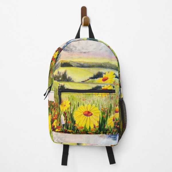 Item preview, WILDFLOWERS AT SUNSET | Original Oil Painting by Svetlana Shavrina | Floral Landscape designed and sold by Baroness Swan.