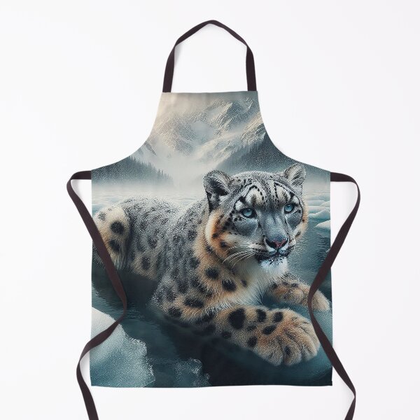 Item preview, Snow Leopard Ice Bath designed and sold by nikkolaus.