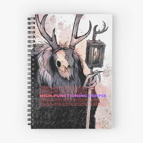 Item preview,  High-Functioning Corpse Wendigo - Funny Gothic art design - D&D undead - Original Art designed and sold by DearhoneyandArt.