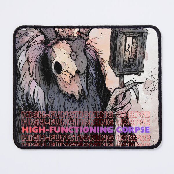 Item preview, High-Functioning Corpse Wendigo - Funny Gothic art design - D&D undead - Original Art designed and sold by DearhoneyandArt.