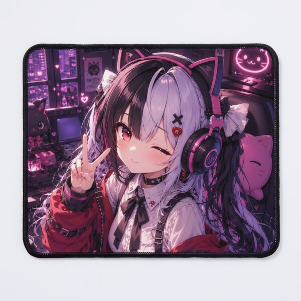 Item preview, Anime Gamer Girl – Kawaii Streaming Vibes designed and sold by Revyra.