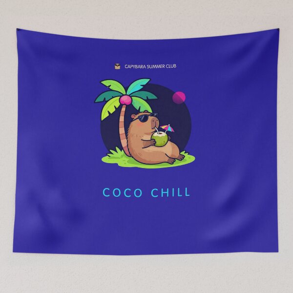 Item preview, Coco Chill | Capybara Summer Club designed and sold by BCapybara.
