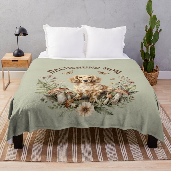 Item preview, Vintage Dachshund Mom Botanical Woodland Art designed and sold by Randomnessy.