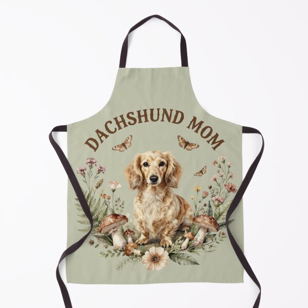 Item preview, Vintage Dachshund Mom Botanical Woodland Art designed and sold by Randomnessy.