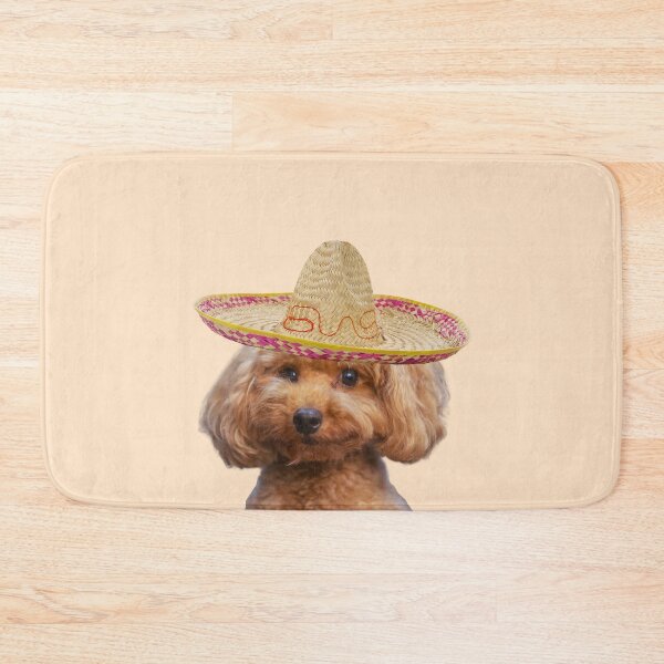 Item preview, Poodle In Sombrero Funny Dog Photo Print designed and sold by chaos-and-curls.